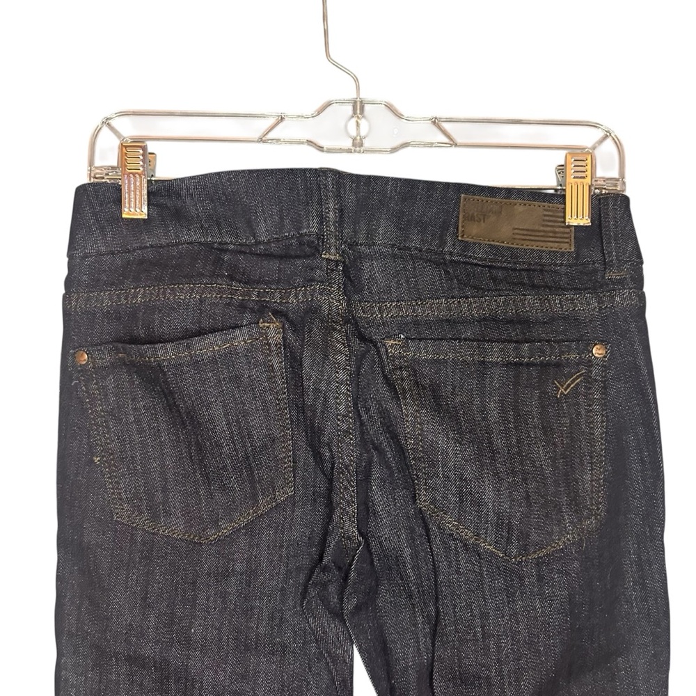 William Rast Trouser Flare Jeans 26 x 35 Low Rise Dark Wash - Picture 9 of 13